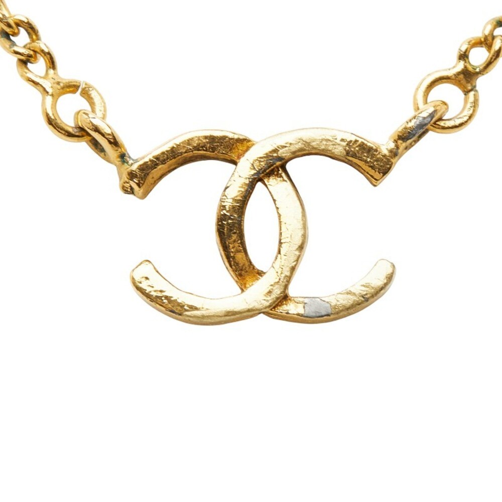 CHANEL Vintage Gold Logo Necklace - Picture 3 of 7